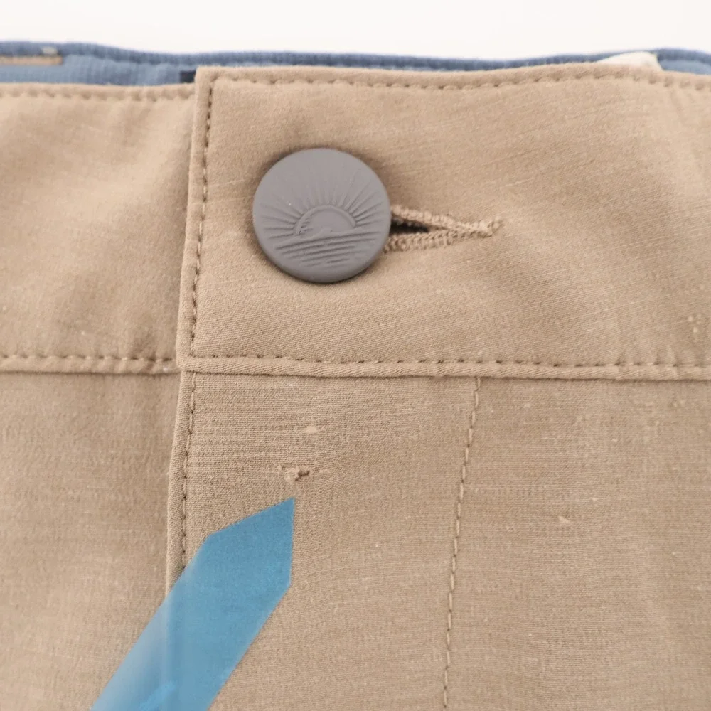 Faherty All Day Hybrid Shorts Khaki  Mens 33